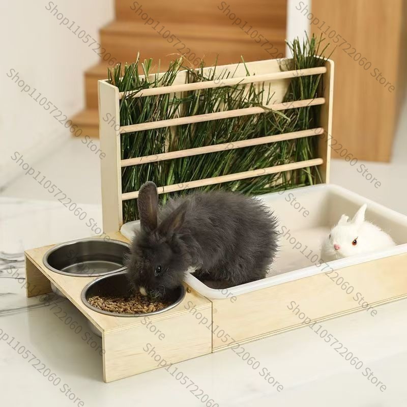 Wooden Rabbit Hay Feeder, Mini - огляд і ціна Pet Beds