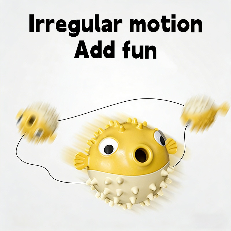 Interactive Bouncing Fish Trea - огляд і ціна Rubber Treat Dispensing Dog Toy
