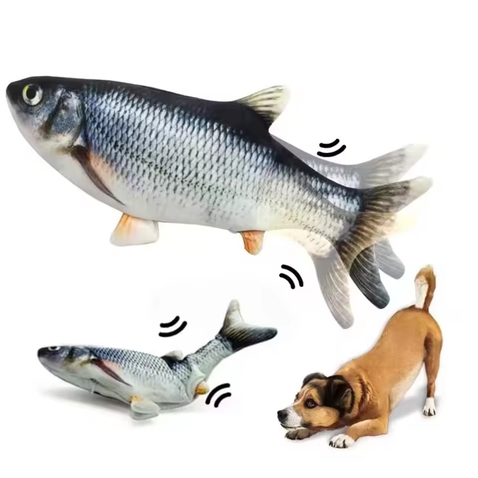 Cat Dog Toy Fish USB Charging  - огляд і ціна Electric Floppy Fish Dog Toy