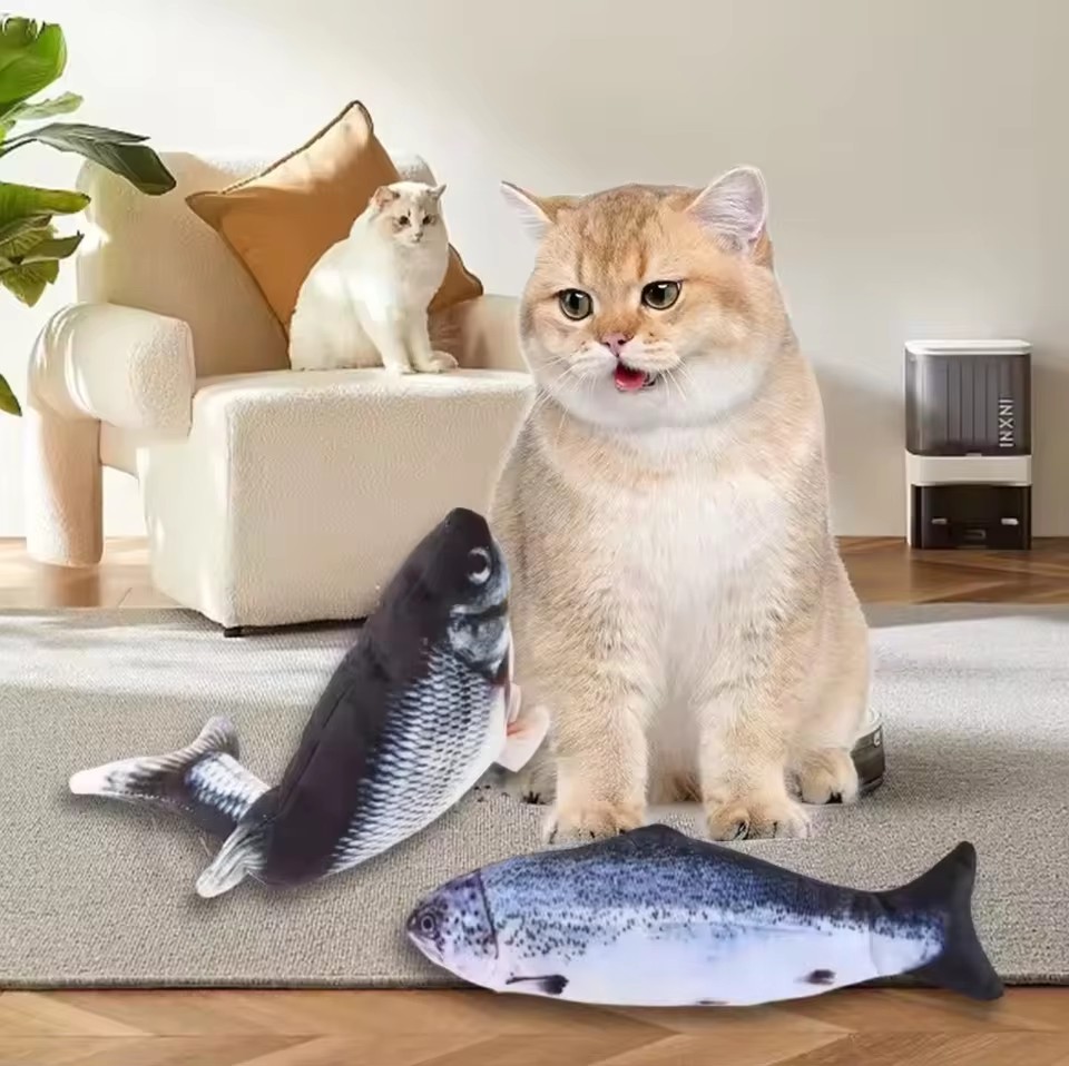 Cat Dog Toy Fish USB Charging  - огляд і ціна Electric Floppy Fish Dog Toy