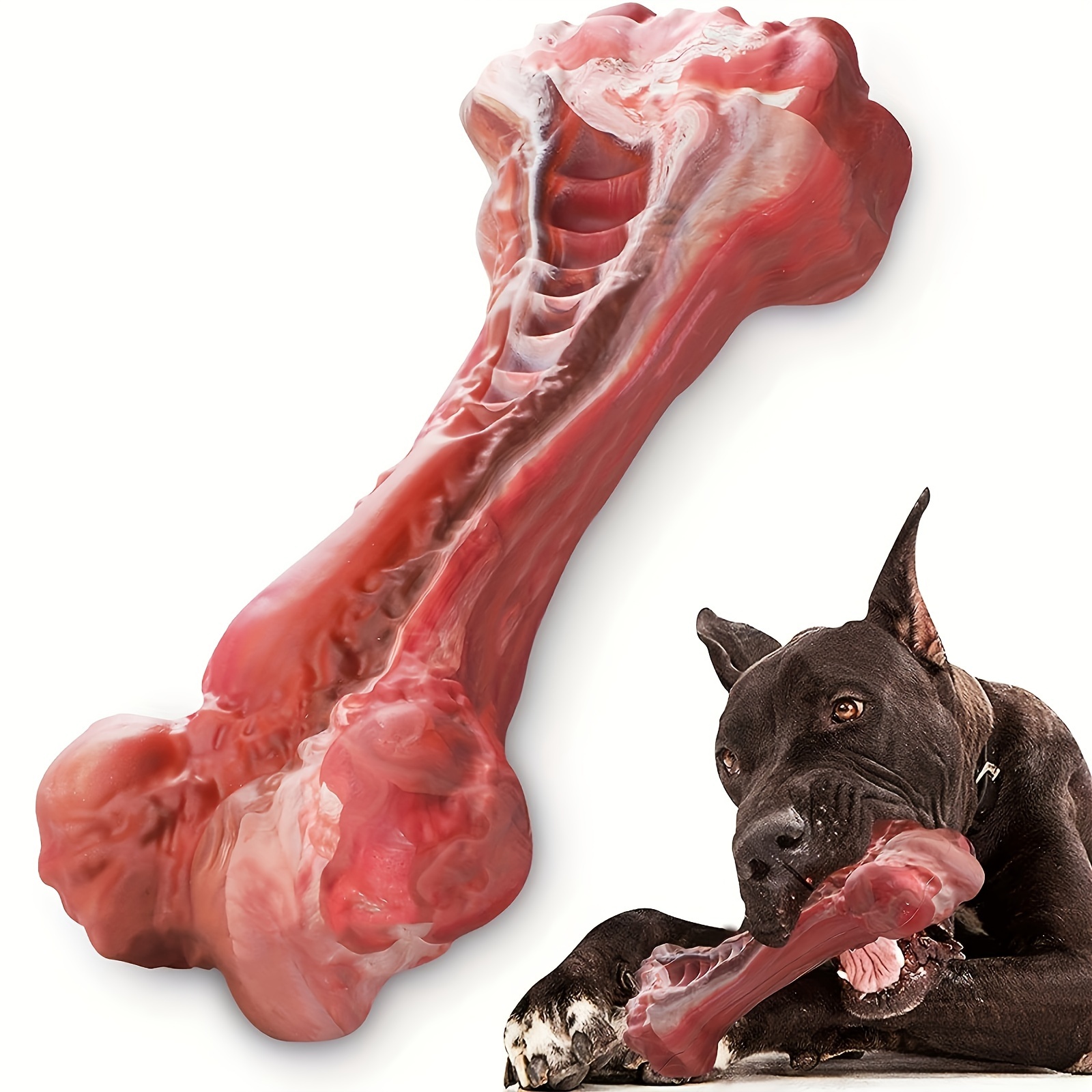 Silicone Dog Bite Toy, Natural - огляд і ціна Indestructible Dog Chew Toy