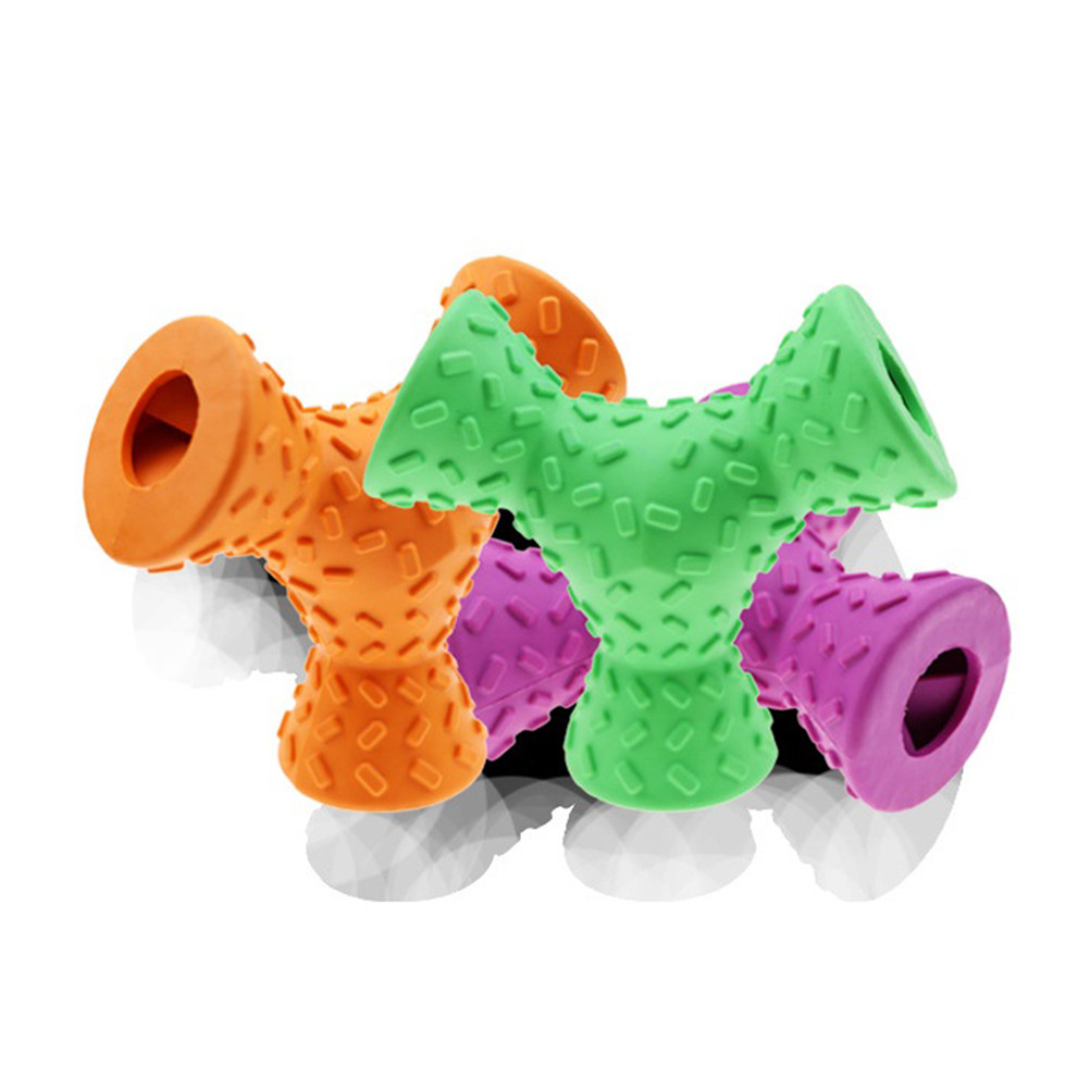 1Pcs Dog Chew Feeding Rubber T - огляд і ціна Rubber Treat Dispensing Dog Toy