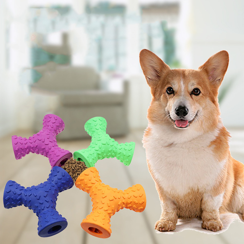 1Pcs Dog Chew Feeding Rubber T - огляд і ціна Rubber Treat Dispensing Dog Toy