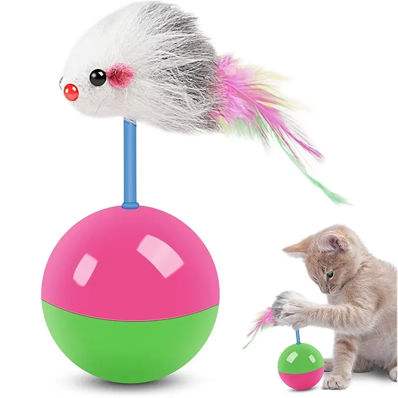 Interactive Cat Toy Ball Mouse - огляд і ціна Interactive Squeaky Plush Dog Toy
