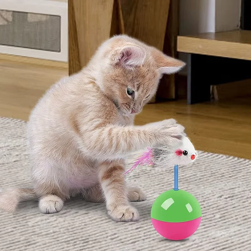 Interactive Cat Toy Ball Mouse - огляд і ціна Interactive Squeaky Plush Dog Toy