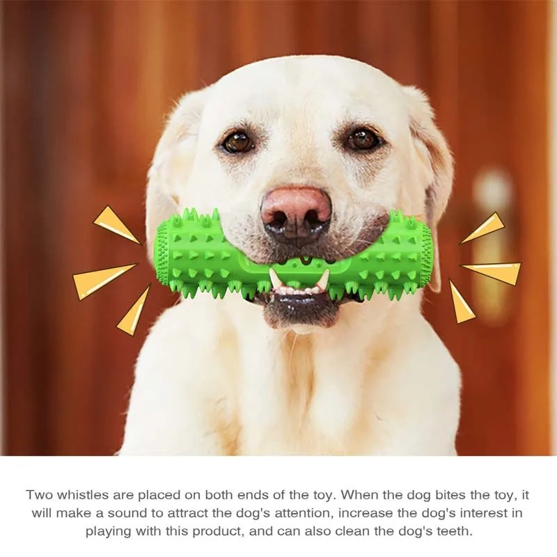 Squeaky Dog Chew Toy Teeth Cle - огляд і ціна Rubber Treat Dispensing Dog Toy