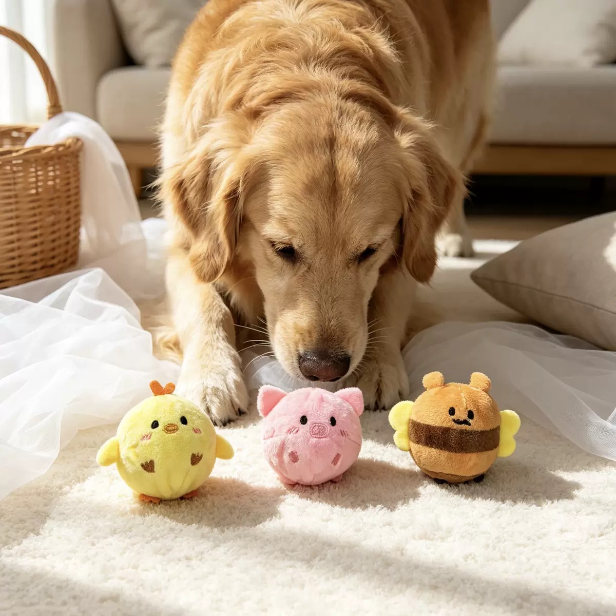 Squeaky Dog Chew Toy Plush Spi - огляд і ціна Interactive Squeaky Plush Dog Toy