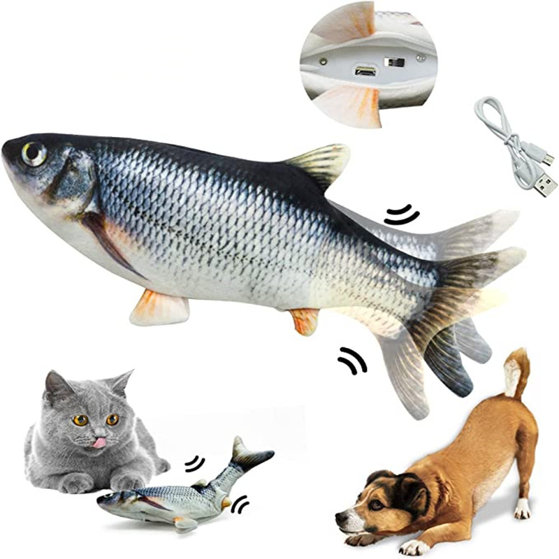 Cat Toys Fish USB Charger  Ele - огляд і ціна Electric Floppy Fish Dog Toy