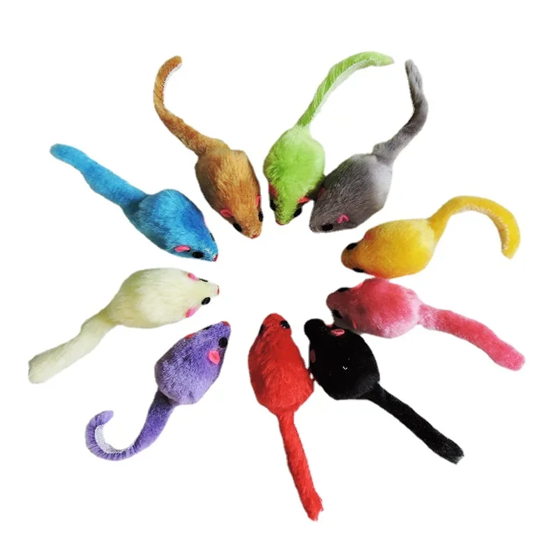 8Pcs furry Plush Cat Toy Soft  - огляд і ціна Catnip Interactive Plush Mouse