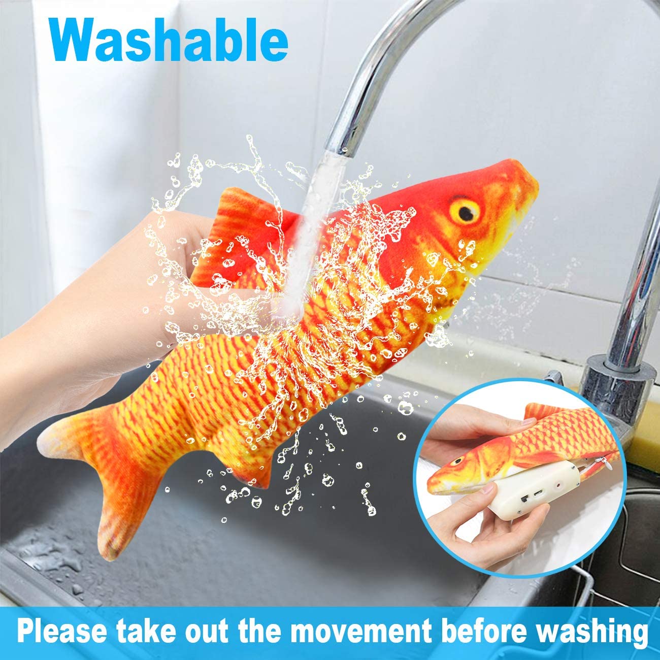 Cat Toys Fish USB Charger Fish - огляд і ціна Electric Floppy Fish Dog Toy