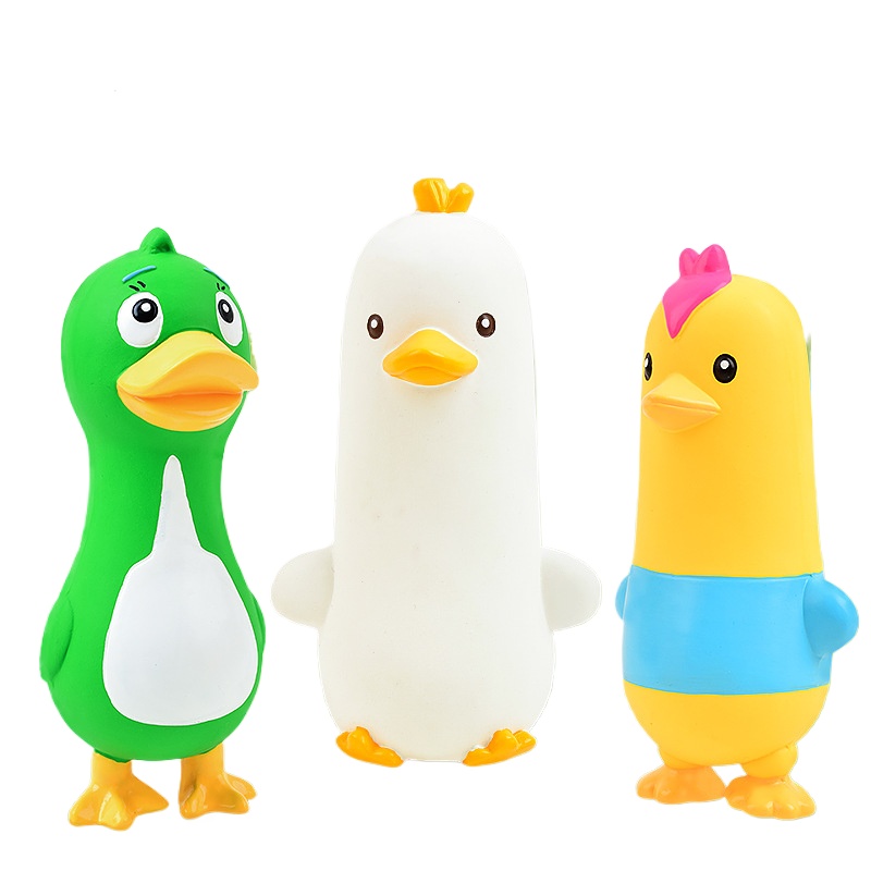 Squeaky Latex Chicken Duck Goo - огляд і ціна Interactive Squeaky Plush Dog Toy