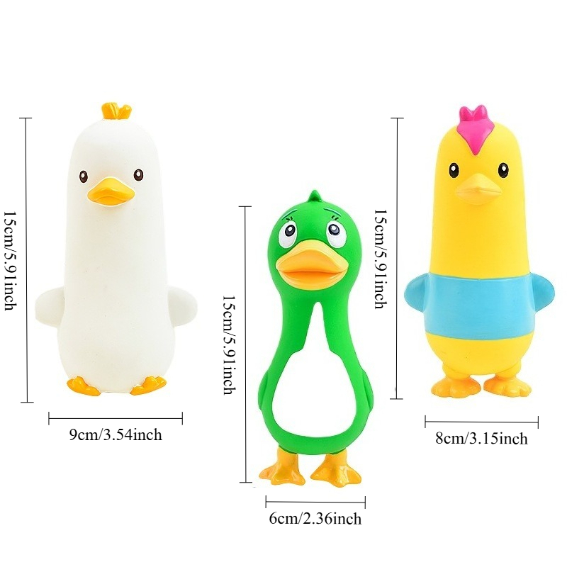 Squeaky Latex Chicken Duck Goo - огляд і ціна Interactive Squeaky Plush Dog Toy