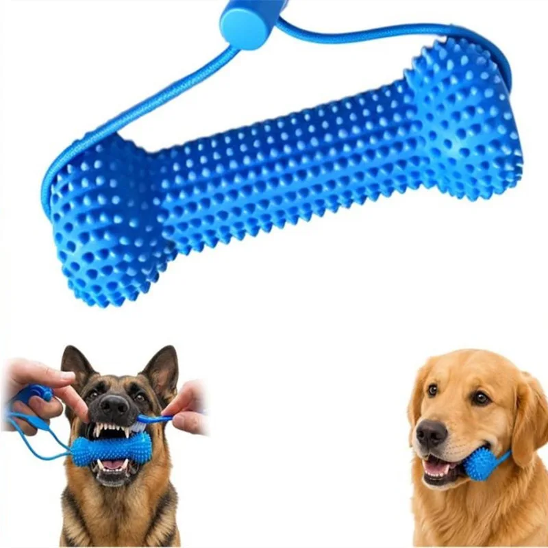 Reusable Dog Chew Toy Rubber B - огляд і ціна Teeth Cleaning Dog Chew Bone