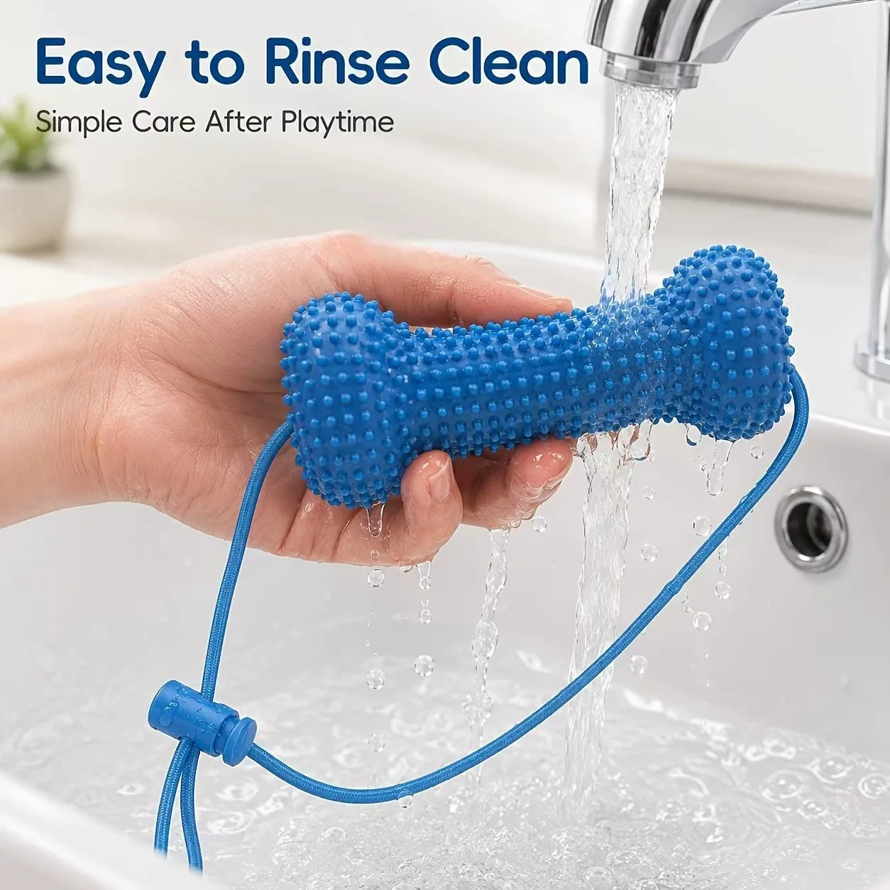 Reusable Dog Chew Toy Rubber B - огляд і ціна Teeth Cleaning Dog Chew Bone