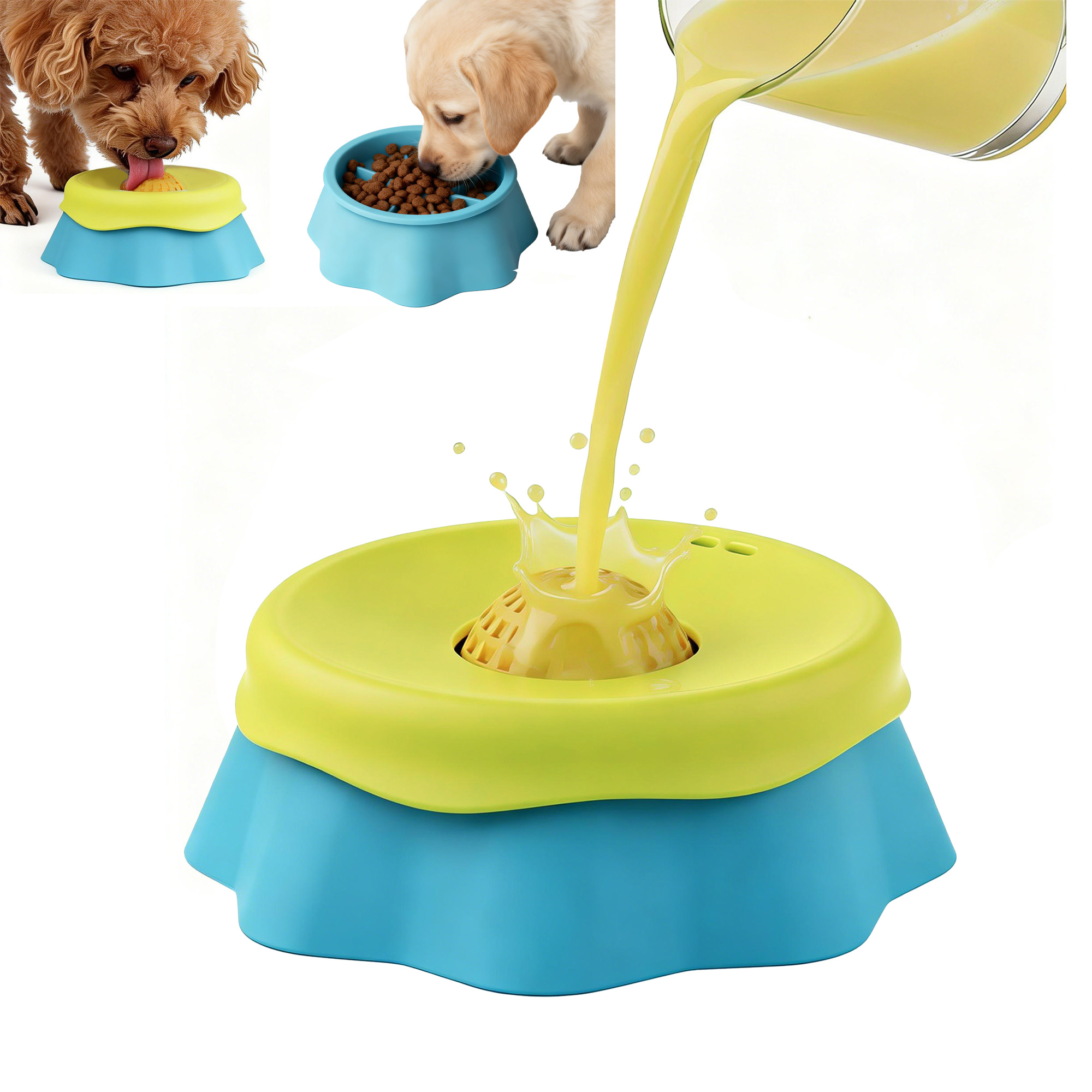 Dog Lick Bowl Slow Feeder Dog  - огляд і ціна Dog Puzzle Feeder Toy