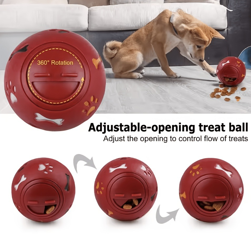 Dog Treat Ball, Slow Feeder Fo - огляд і ціна Rubber Treat Dispensing Dog Toy